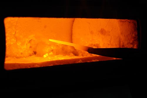 Mise en température - Fabrication et forge d'un tire-bouchon