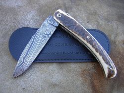 Couteau LOU PALOUMAYRE  avec son étui de protection avec son étui de protection (fourreau de poche).