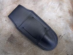 Double passant étui de ceinture en cuir pour couteaux L.LATASTE, couteau BECASSIER, couteau LOU PALOUMAYRE, couteau Le GRAAL et  couteau LE BAZADAIS.