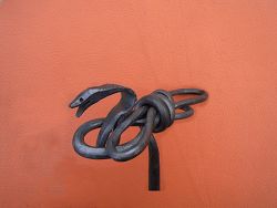 Tire-bouchon forgé en serpent cobra